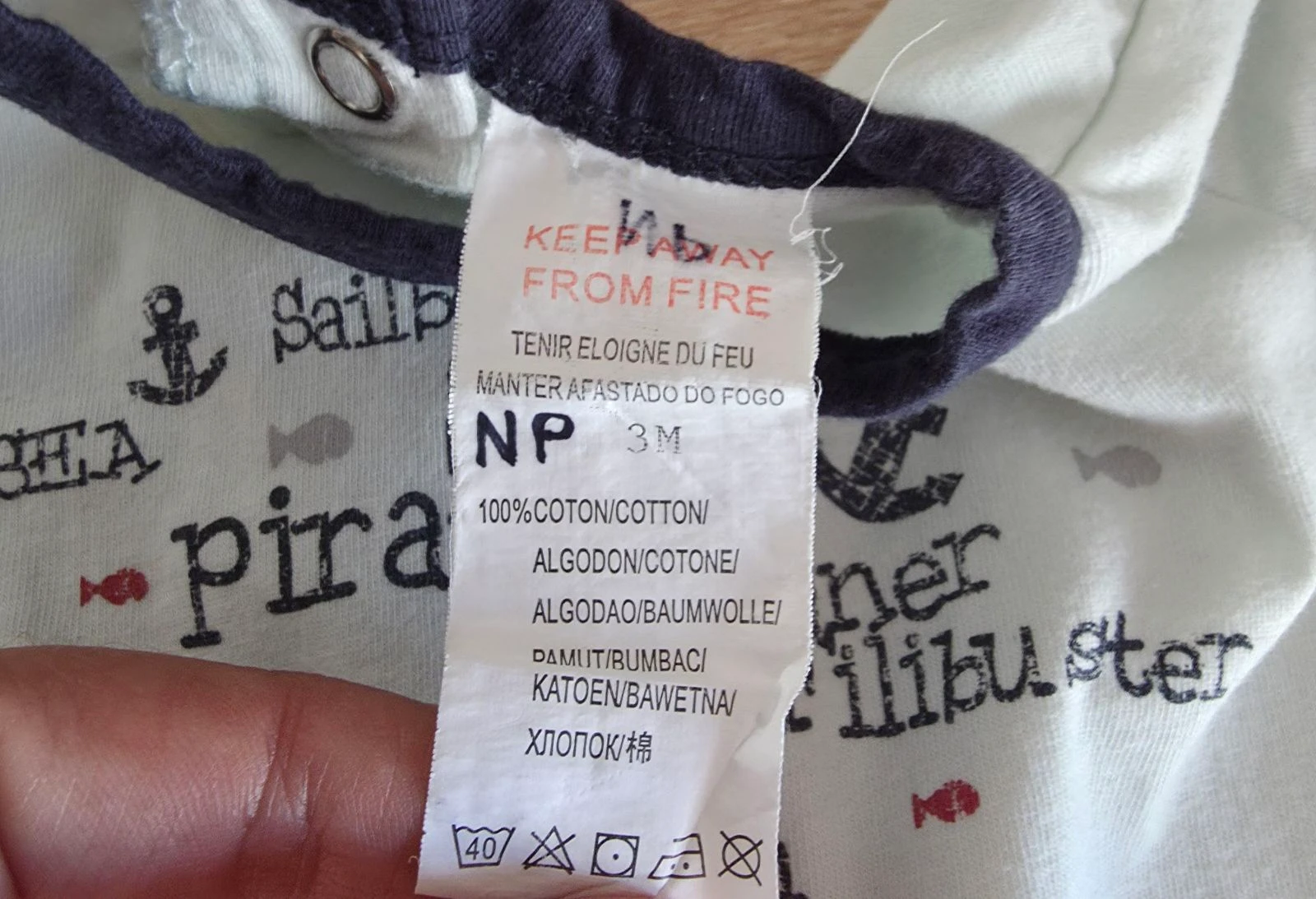 Combishort marino estampado "Sailor" Kitchoun Talla 3 meses – photo 6